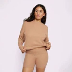 Parade Easy Crew Waffle Top & Joggers in Teddy